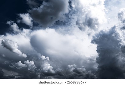 Dramatic Storm Clouds Background in the Stormy Weather