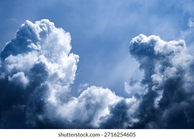Dramatic Storm Clouds Background in the Stormy Weather
