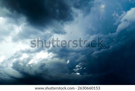 Dramatic Storm Clouds Background in the Stormy Weather