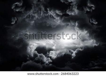Dramatic Storm Clouds Background in the Stormy Weather