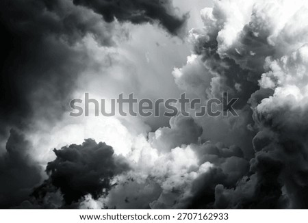 Dramatic Storm Clouds Background in the Stormy Weather