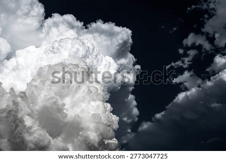 Dramatic Storm Clouds Background in the Stormy Weather
