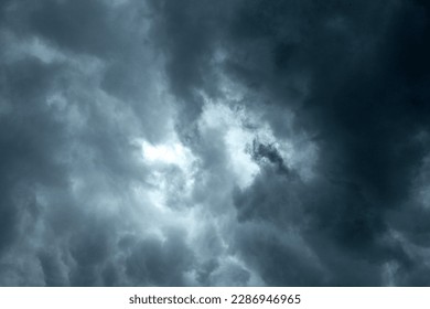 Dramatic storm clouds sky cloudy landscape background