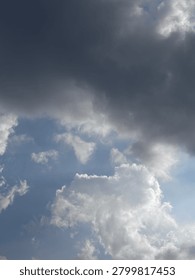 Dramatic Storm Clouds with Sun Rays Breaking Through the Sky