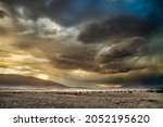 Dramatic storm in Death Valley