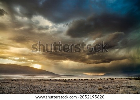 Dramatic storm in Death Valley