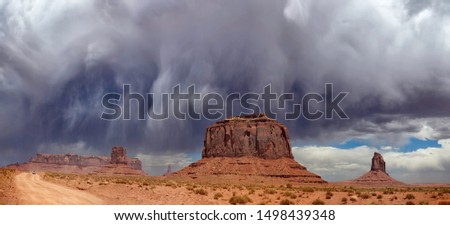 Dramatic Storm over Monument Valley