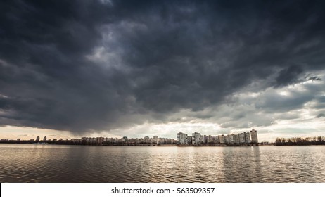 Dramatic Storm Sky Background.