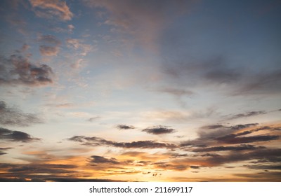 Dramatic stormy clouds