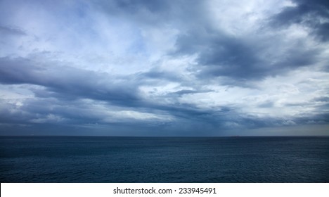 Dramatic Stormy Sky Over The Ocean - Canary Islands, Storm Of November 2014