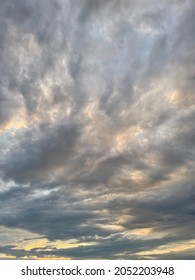 Dramatic Stormy Sunset Cloudscape Background