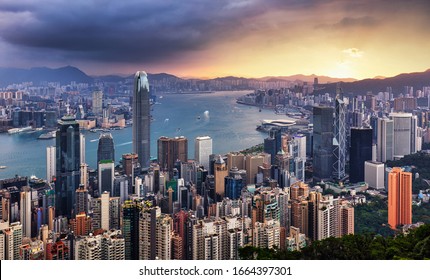 Hong Kong Skyline Images Stock Photos Vectors Shutterstock