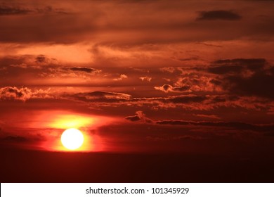 Dramatic sunset