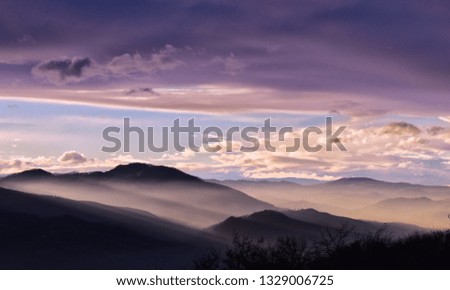 Dramatic Sunset with Colorful Sky