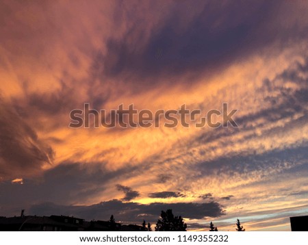 Dramatic Sunset In Edmonton 
