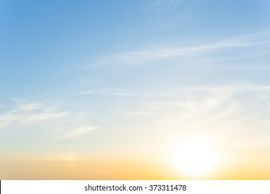 dramatic sunset evening sky background - Shutterstock ID 373311478