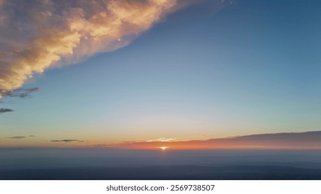 Dramatic Sunset with Fiery Clouds