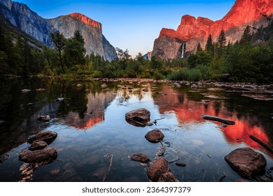 Dramatic Sunset on the Valley View, Yosemite National Park, California