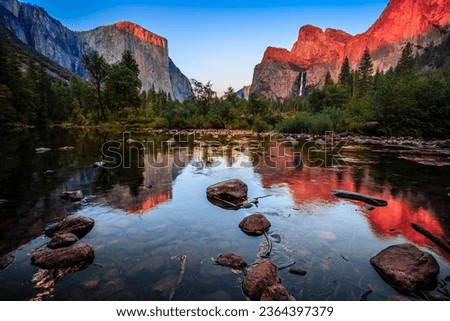 Dramatic Sunset on the Valley View, Yosemite National Park, California