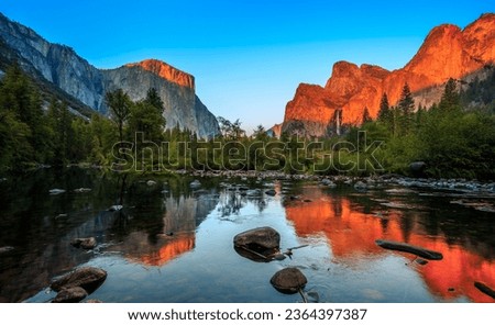 Dramatic Sunset on the Valley View, Yosemite National Park, California