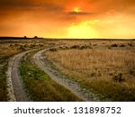 Dramatic sunset at Pawnee National Grassland in Weld County, of northeastern Colorado.