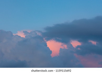 Dramatic sunset sky