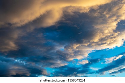 dramatic sunset sky 