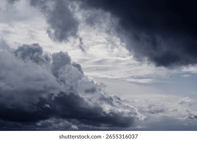 Dramatic sunset sky with dark clouds. - Powered by Shutterstock - Get 15% off with code: PIKWIZARD15