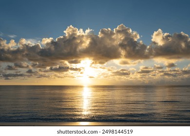 Dramatic sunset sky. sea. Calm sea with sunset sky through the clouds over. Sunset ocean and sky background. Tranquil seascape. Horizon over the sunset sea water. Calm sea with sunrise sky. - Powered by Shutterstock