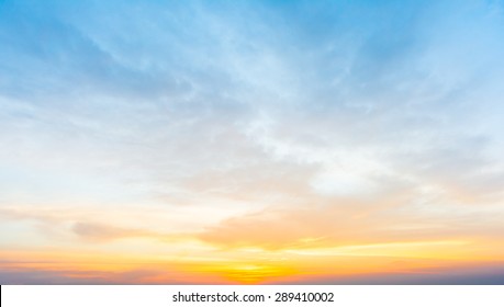 Dramatic sunset and sunrise sky. - Shutterstock ID 289410002