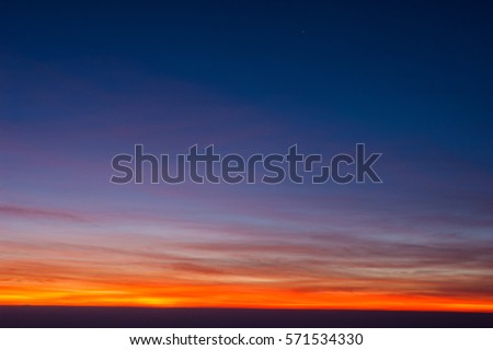 Dramatic sunset and Sunrise sky