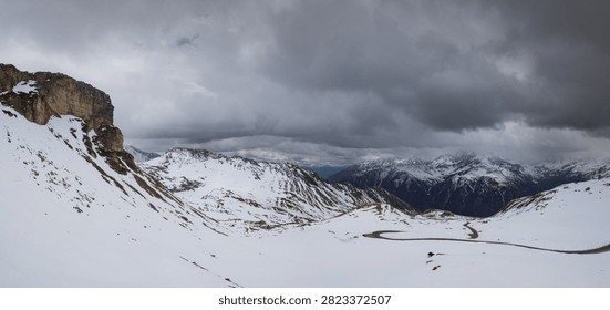 Dramatic switchbacks on the Grossglockner