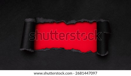 Dramatic torn paper background with red reveal, ideal for sale, banner, poster, flyer, social media, template, mockup and cyber monday deals.