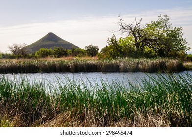 Dramatic View Of River At Guadalupe Mountains National Park