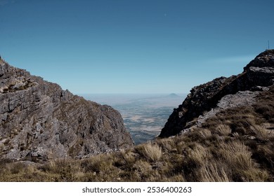 Dramatic view from top of a mountain
