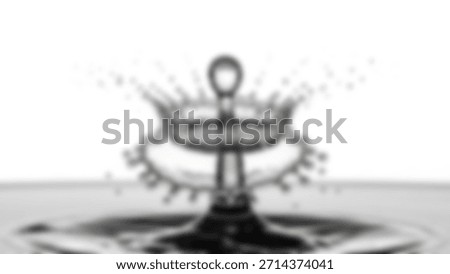 Dramatic Water Drop Crown HighSpeed Photography of Splash on White Background.