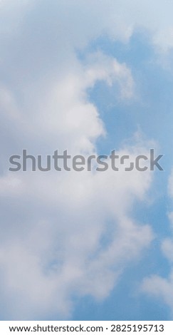 Dramatic white clouds with blue sky gaps. Soft natural abstract background with copy space for design and wallpaper.