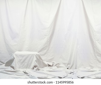 Drape Cloth Backdrop Isolated