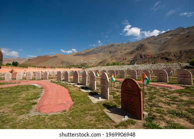 Drass, Ladakh, India- 24 July 2019; Kargil War Memorial located in Dras valley. The memorial is built to honor of Indian soldiers who fought in Kargil war. 
