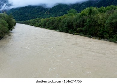 The Drava River In Austria