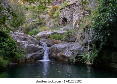 Drave waterfall cascata in Arouca Serra da Freita, Portugal