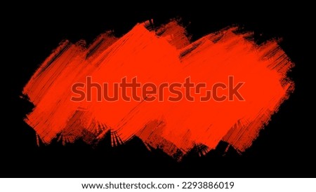 
Draw a red brush on a black background.