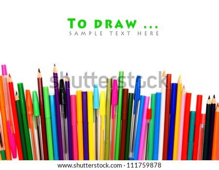 Similar – Image, Stock Photo Office utensils in green