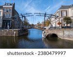 Drawbridge in the historic town of Schiedam in the Netherlands