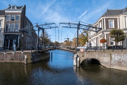 Drawbridge In The Historic Town Of Schiedam In The Netherlands