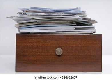 drawer full of documents