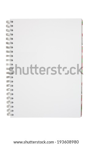 Drawing book   isolated on white background,  file includes a excellent clipping path