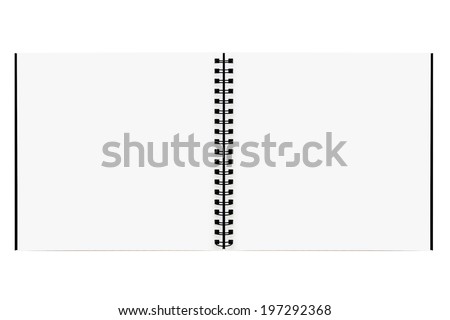 Drawing book   isolated on white background