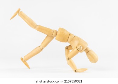 A drawing doll trying to turn forward - Powered by Shutterstock