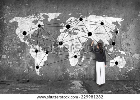 Drawing network on map